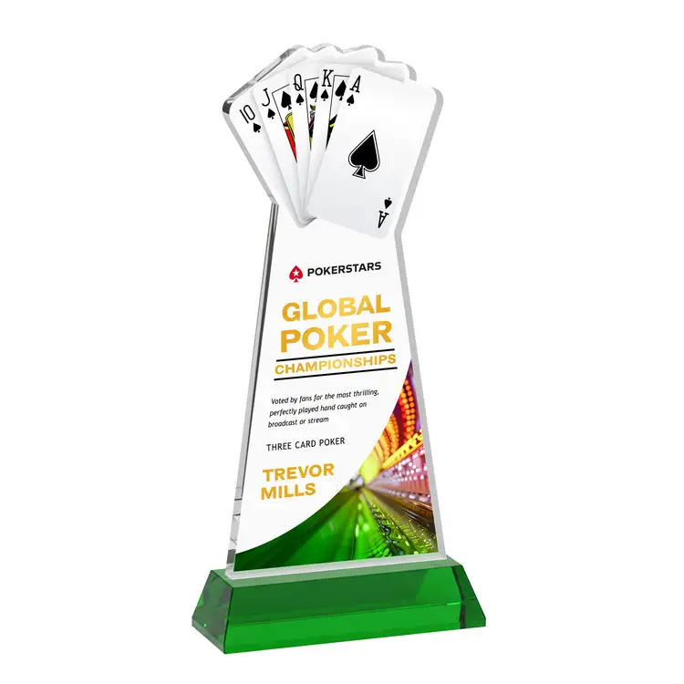 Poker Award on Hartford Base - Multicolor #23