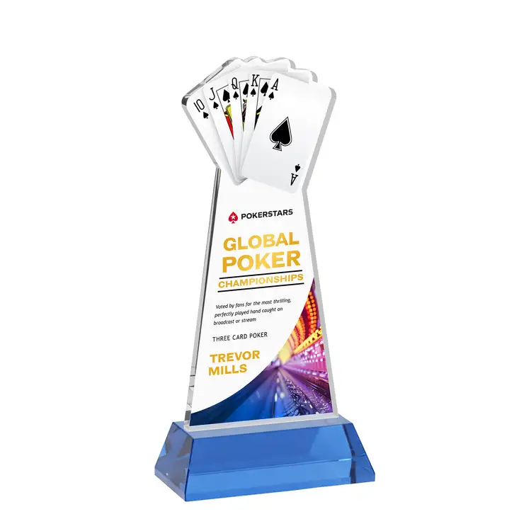 Poker Award on Hartford Base - Multicolor #24