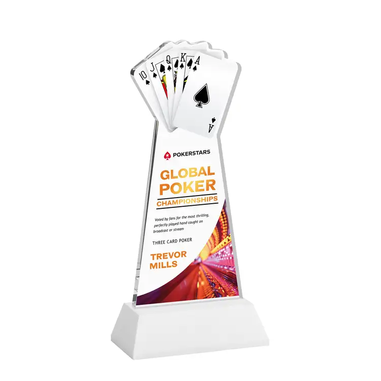Poker Award on Hartford Base - Multicolor #27