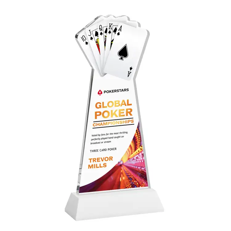 Poker Award on Hartford Base - Multicolor #29