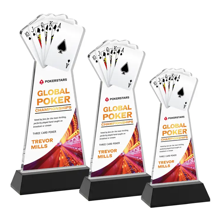 Poker Award on Hartford Base - Multicolor #3