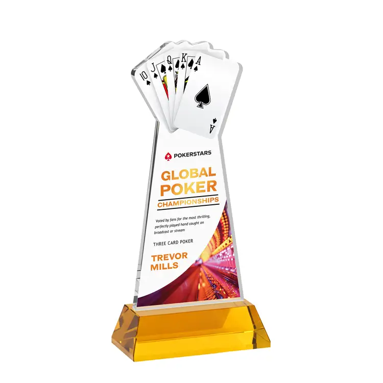 Poker Award on Hartford Base - Multicolor #30