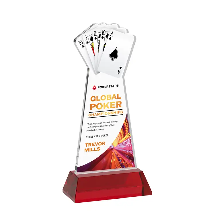 Poker Award on Hartford Base - Multicolor #33