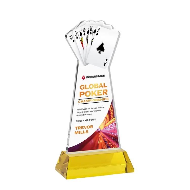 Poker Award on Hartford Base - Multicolor #39