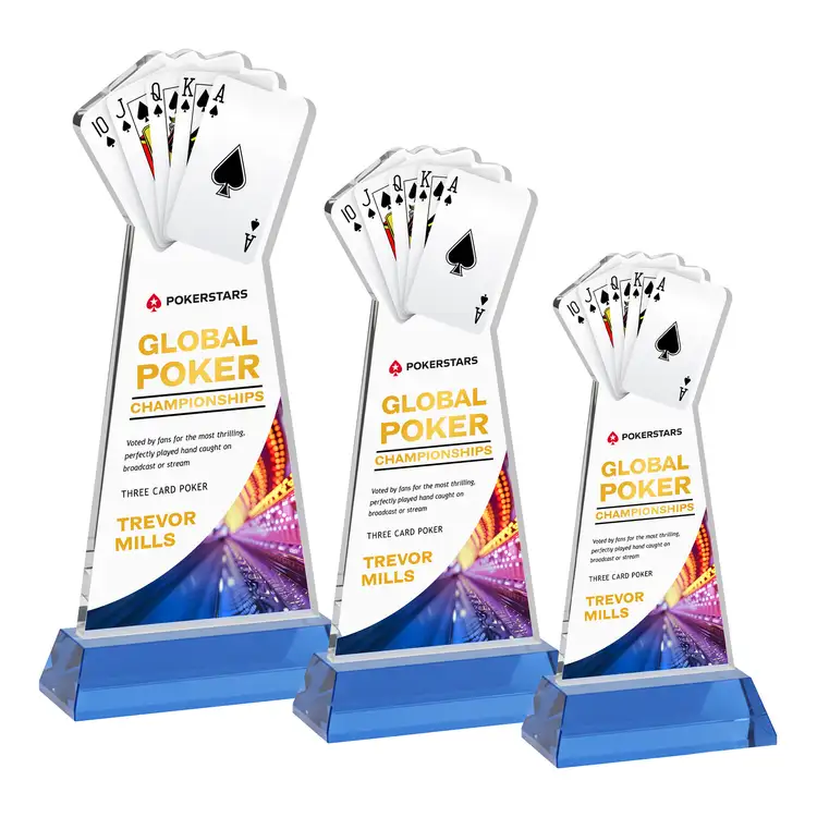Poker Award on Hartford Base - Multicolor #6