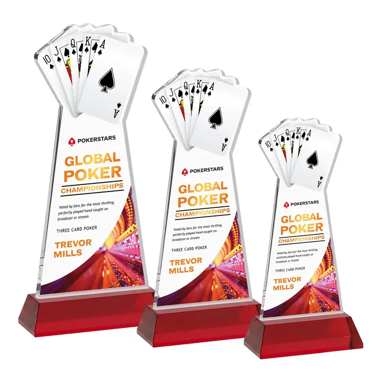 Poker Award on Hartford Base - Multicolor #9