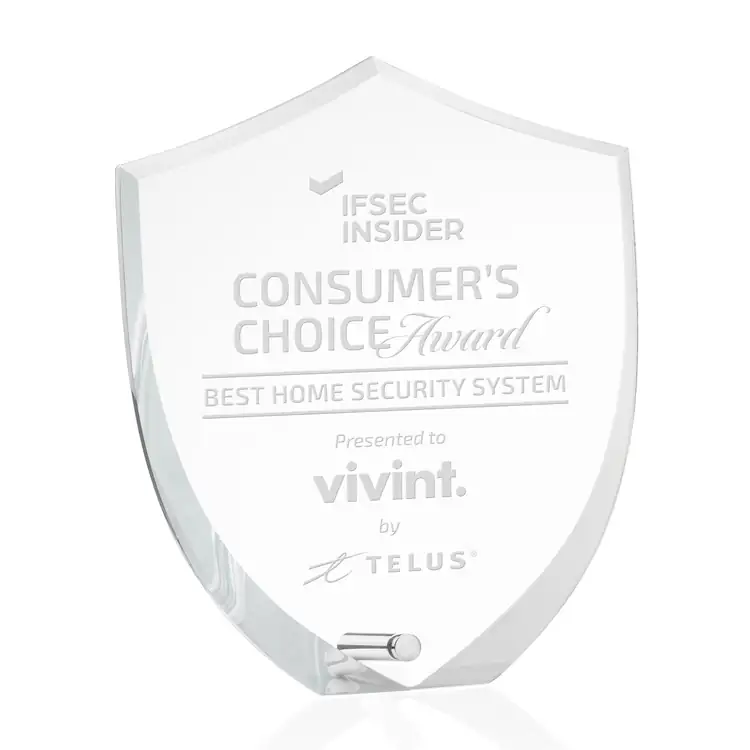 Polaris Acrylic Award - Shield - Laser Engraving #3