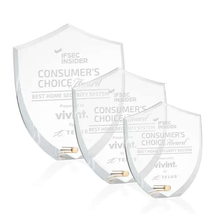 Polaris Acrylic Award - Shield - Laser Engraving
