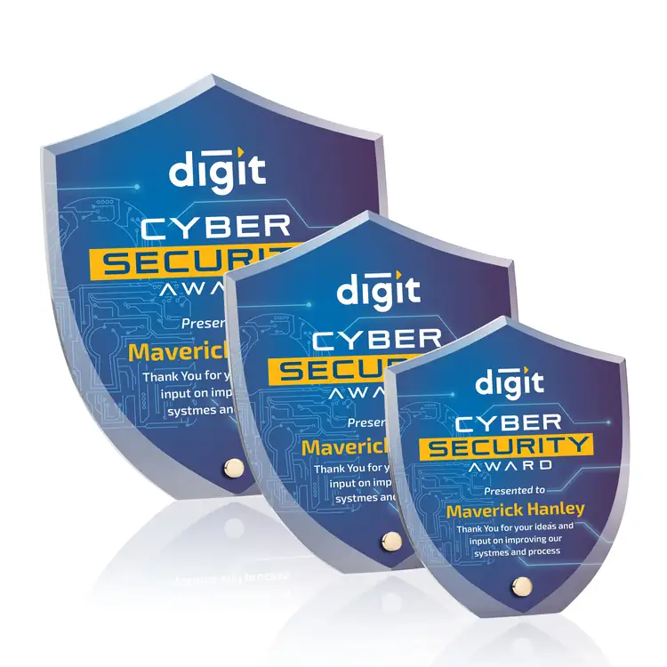 Polaris Acrylic Award - Shield - Multicolor