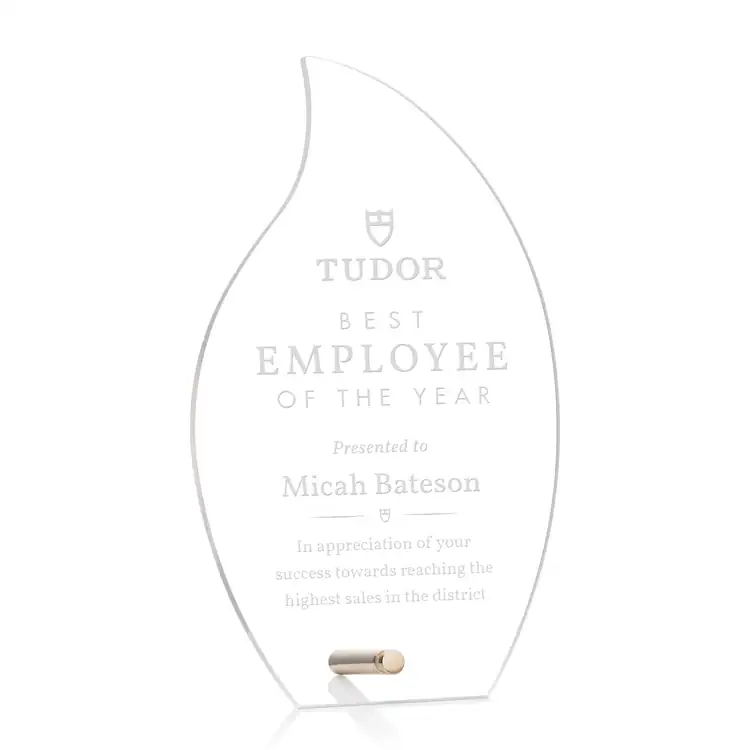 Polaris Acrylic Award - Flame - Laser Engraving #2