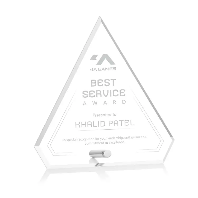 Polaris Acrylic Award - Diamond - Laser Engraving #3