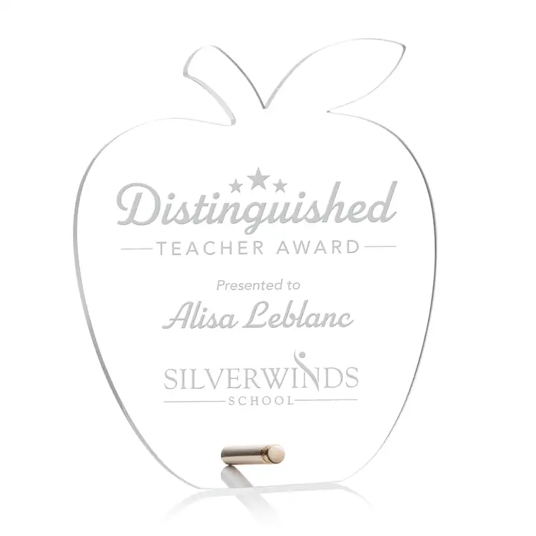 Polaris Acrylic Award - Apple - Laser Engraving #2