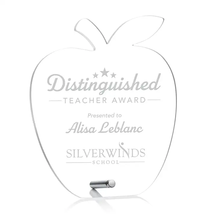 Polaris Acrylic Award - Apple - Laser Engraving #3