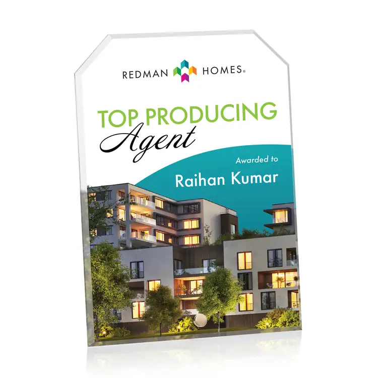 Polaris Acrylic Award - Clipped Rectangle - Multicolor #2