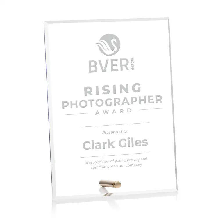Polaris Acrylic Award - Rectangle (V) - Laser Engraving #2