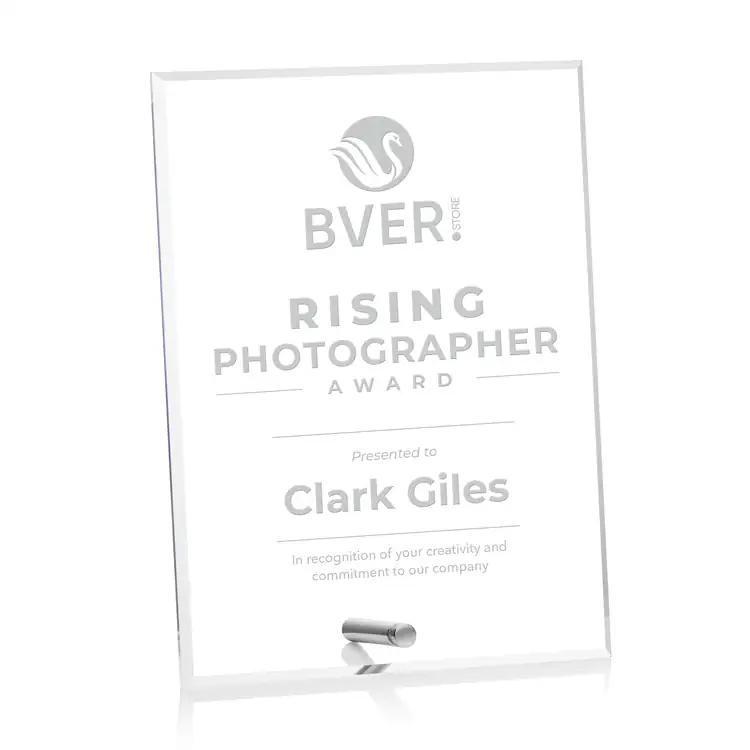Polaris Acrylic Award - Rectangle (V) - Laser Engraving #3