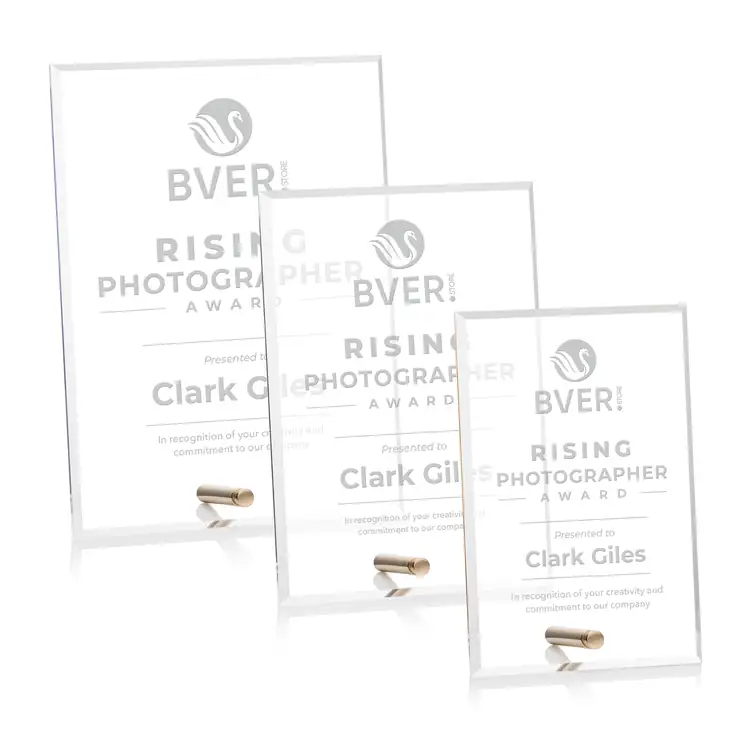 Polaris Acrylic Award - Rectangle (V) - Laser Engraving