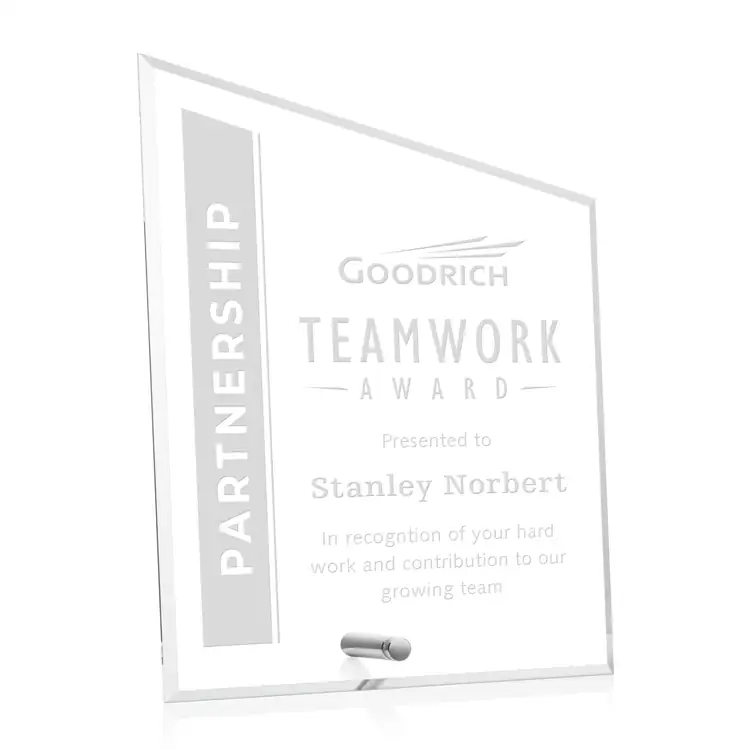 Polaris Acrylic Award - Peak - Laser Engraving #3