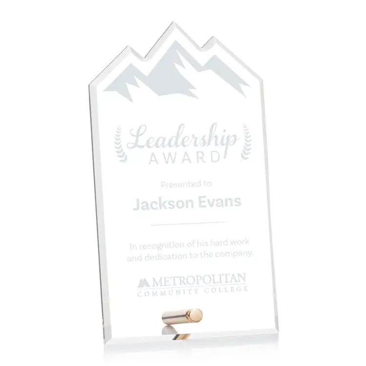 Polaris Acrylic Award - Summit - Laser Engraving #2