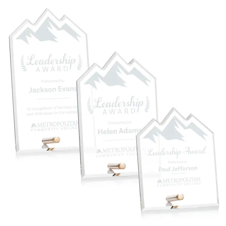 Polaris Acrylic Award - Summit - Laser Engraving