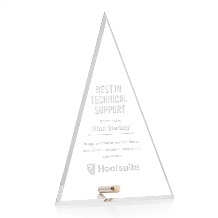 Polaris Acrylic Award - Tower - Laser Engraving #2