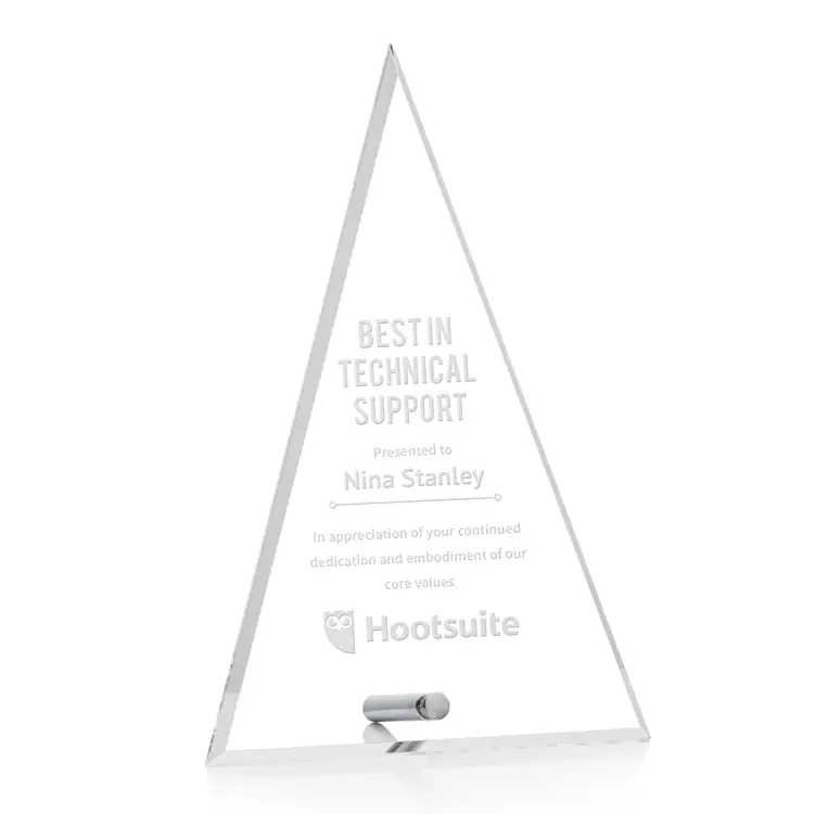 Polaris Acrylic Award - Tower - Laser Engraving #3