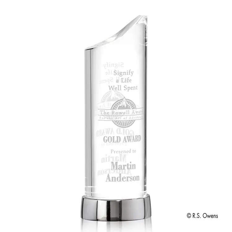 R.S. Owens Portal Optical Crystal Award #3