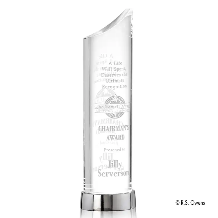 R.S. Owens Portal Optical Crystal Award #4