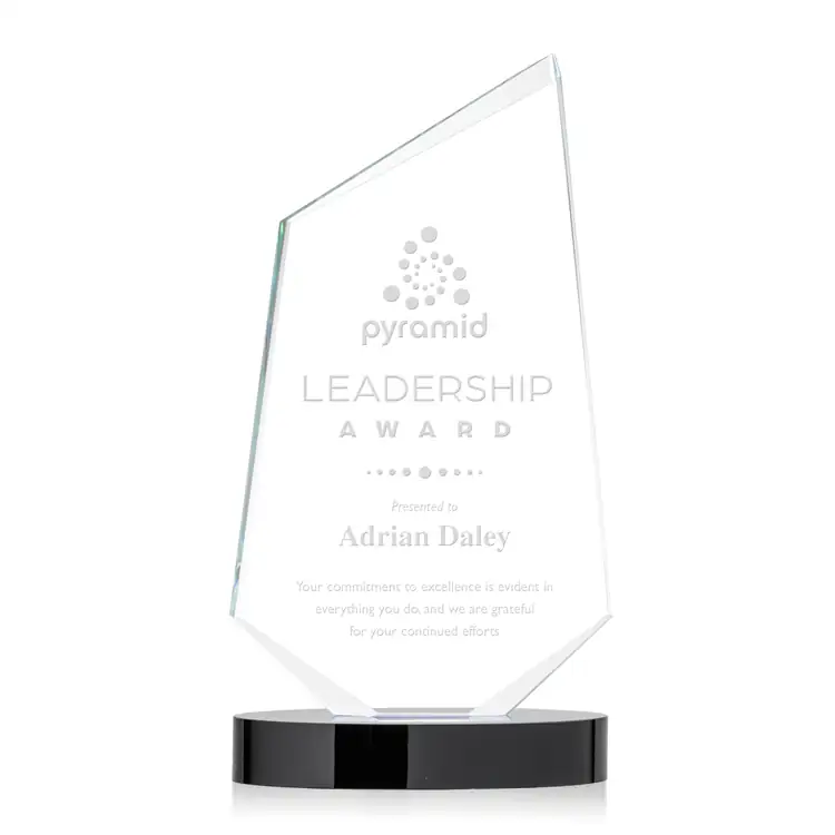 Portland Starfire Crystal Award - Deep Etch #2