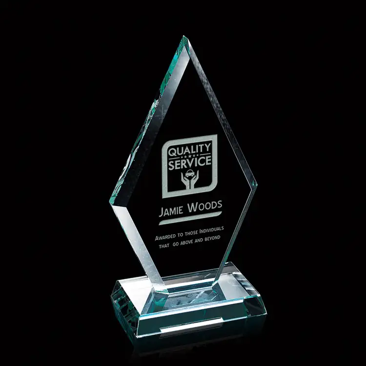 Premier Diamond Jade Glass Award #2