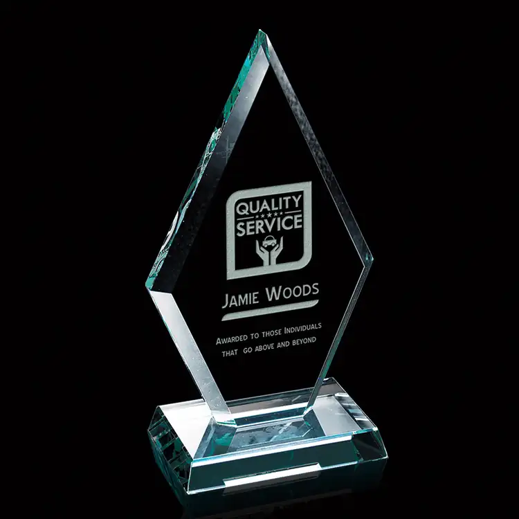 Premier Diamond Jade Glass Award #4