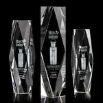 Trophée President en cristal optique - Gravure 3D