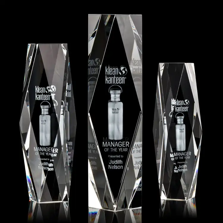 President Optical Crystal Award - 3D Engraving