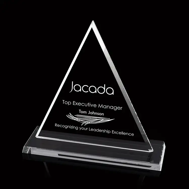 Princeton Triangular Starfire Glass Award #3