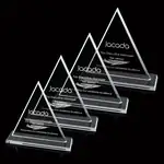 Trophée Princeton triangulaire en verre Starfire