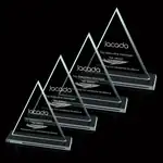 Trophée Princeton triangulaire en verre jade