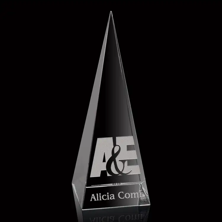 Pyramid Tower Optical Crystal Award
