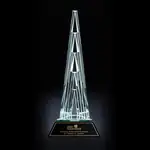 Trophée Quinery Tower R.S. Owens en cristal optique à cinq éléments
