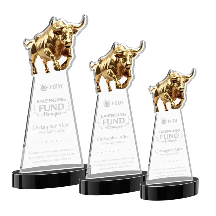 Trophée Raging Bull sur socle Alberton - Gravure #3