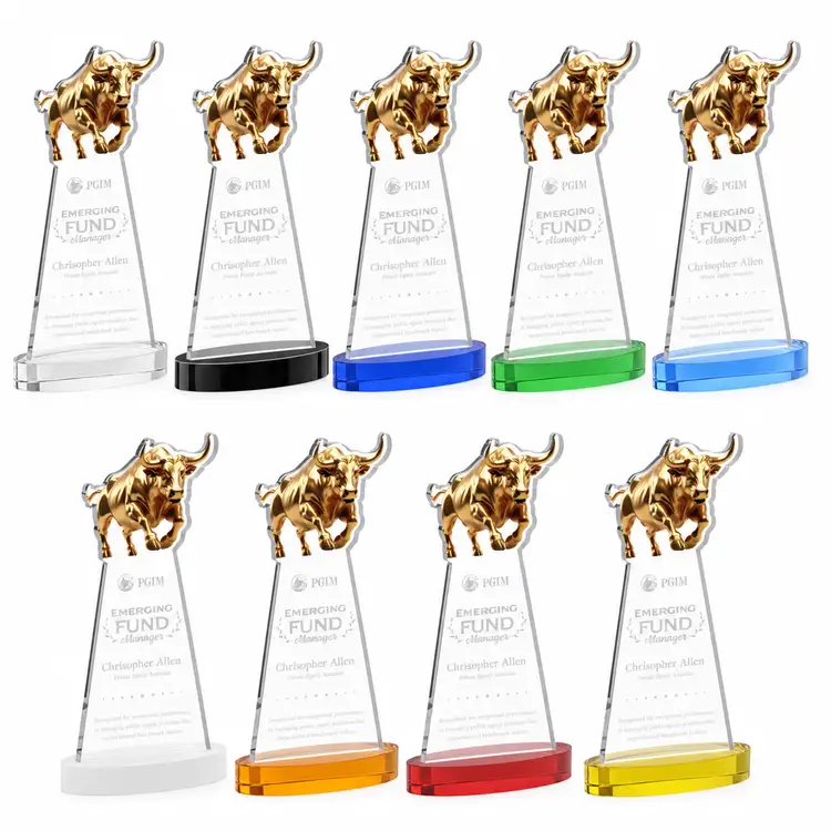 Trophée Raging Bull sur socle Alberton - Gravure