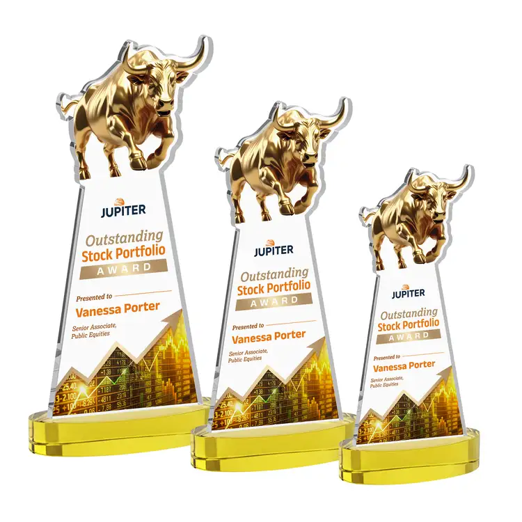 Trophée Raging Bull sur socle Alberton - Multicolore #10