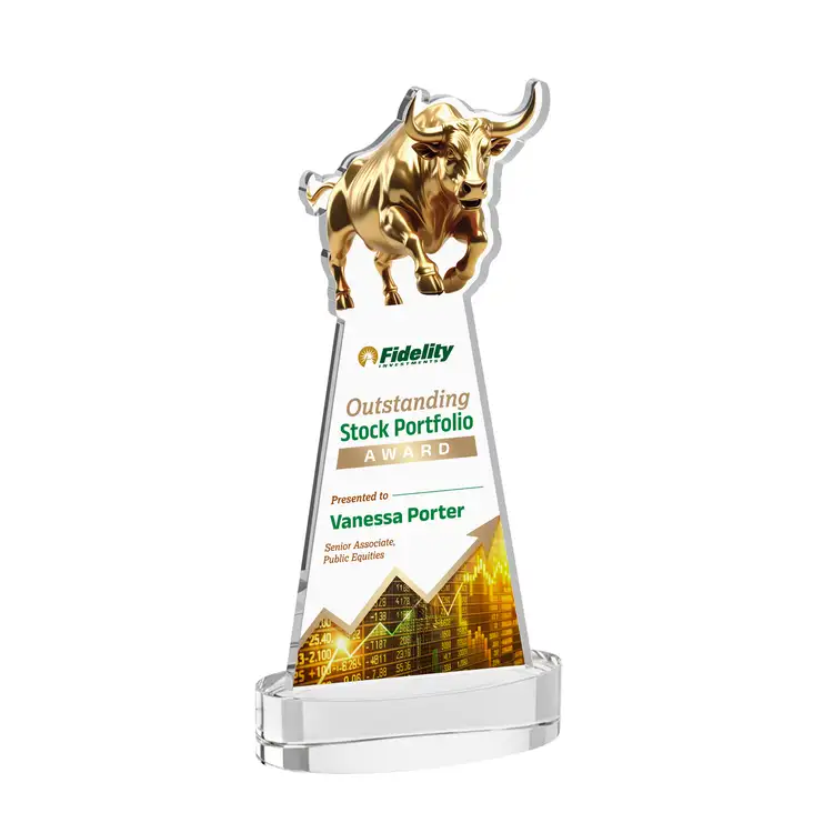 Trophée Raging Bull sur socle Alberton - Multicolore #11