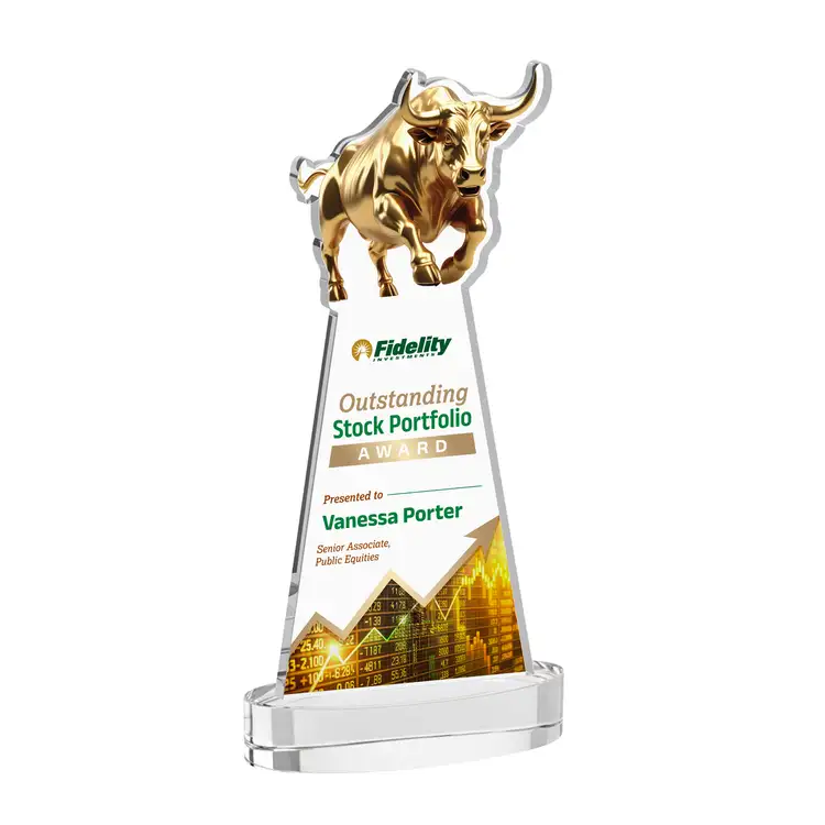 Trophée Raging Bull sur socle Alberton - Multicolore #12