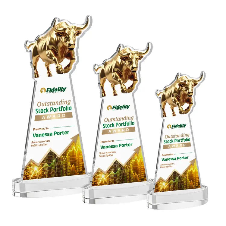 Trophée Raging Bull sur socle Alberton - Multicolore #2