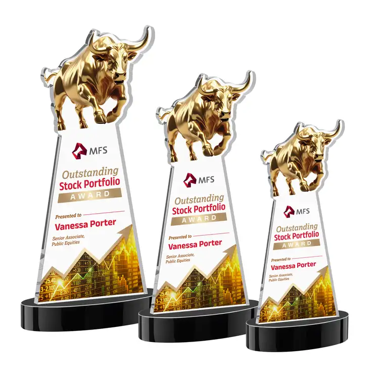 Trophée Raging Bull sur socle Alberton - Multicolore #3