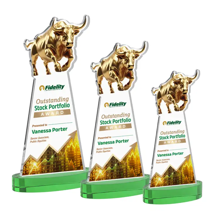 Trophée Raging Bull sur socle Alberton - Multicolore #5