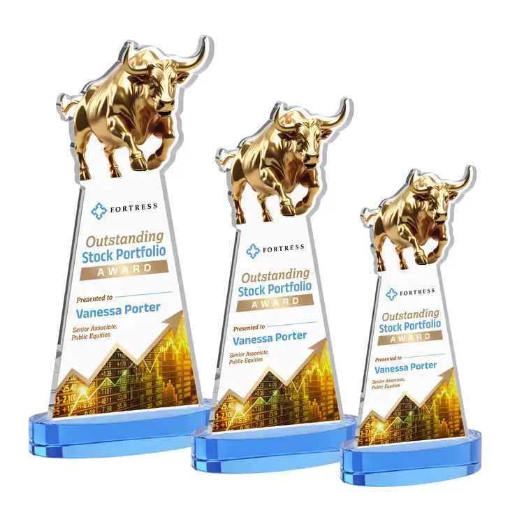 Trophée Raging Bull sur socle Alberton - Multicolore #6