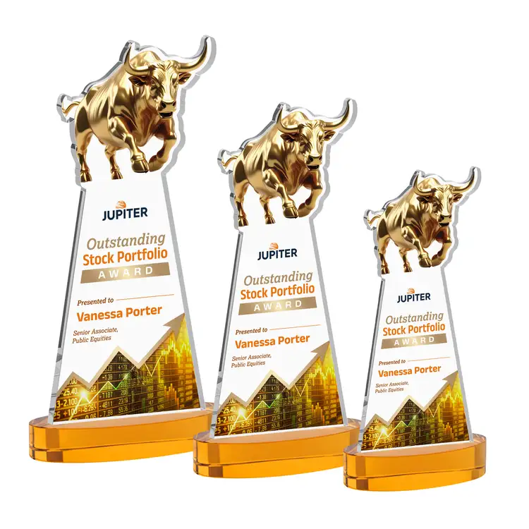Trophée Raging Bull sur socle Alberton - Multicolore #8
