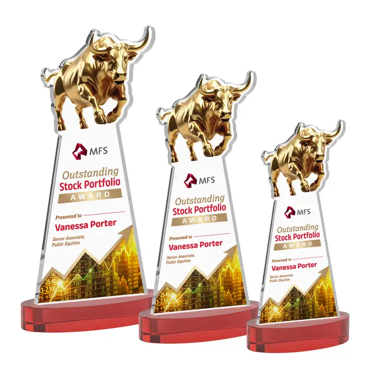 Trophée Raging Bull sur socle Alberton - Multicolore #9