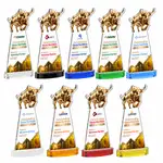 Trophée Raging Bull sur socle Alberton - Multicolore